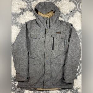 Burton Dhaka Covert Gray DryRide Thermolite Snowboard Ski Jacket Mens XL